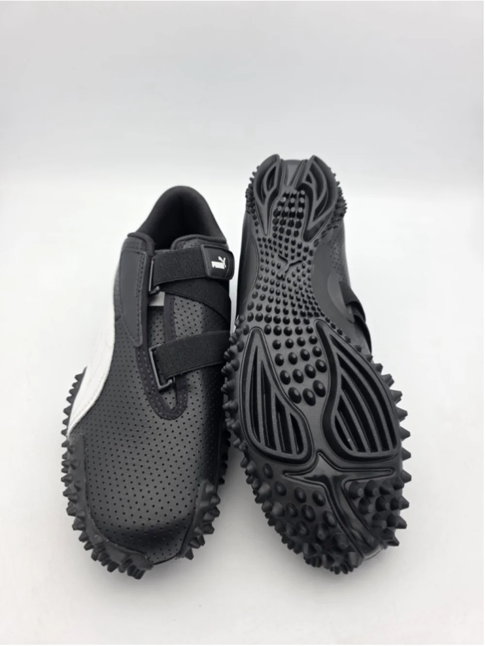 PUMA Mostro Perforated Leather Pack Black/White 397331-02 Men's Size 9